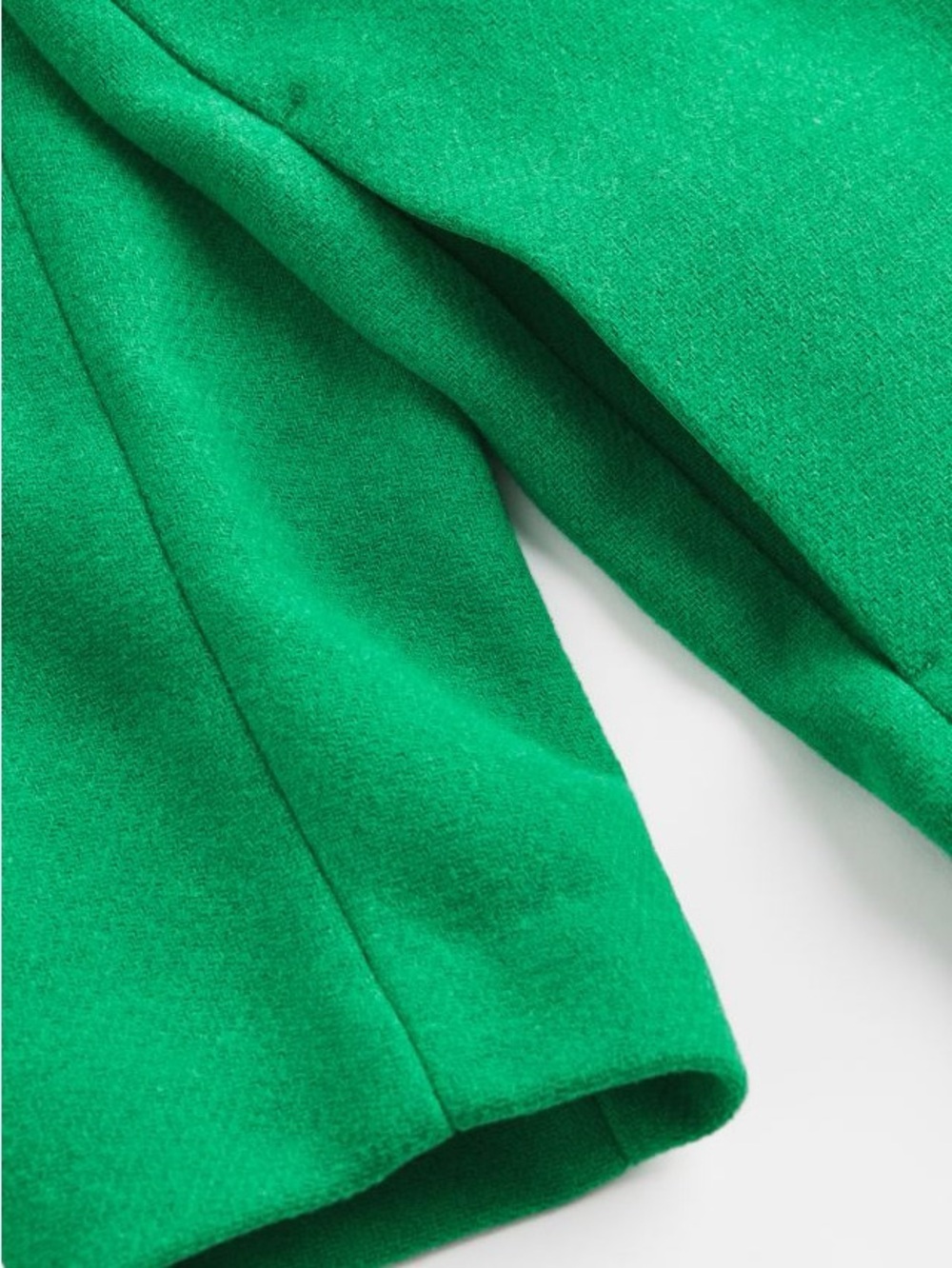 Green Single-Button Long Coat - Picture 3 of 16